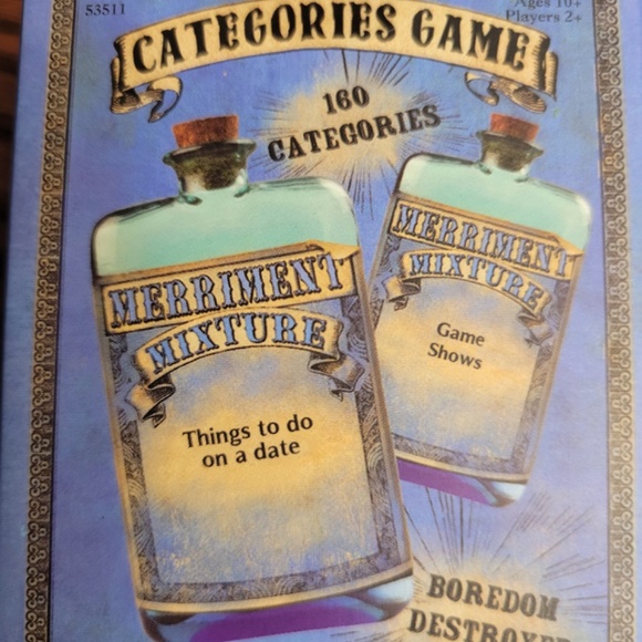 NEW Clarendons Merriment Mixture Categories Game. Ages 10+, 2+ Players. SEALED - Picture 3 of 6